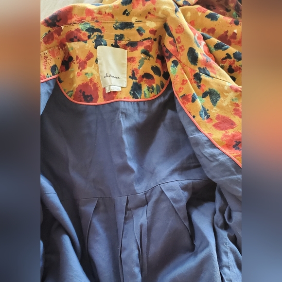 ANTHROPOLOGIE ELEVENSES LEOPARDLILY CAR COAT SWING JACKET US 10 EXCELLENT! - Picture 12 of 16